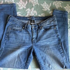 Mid Rise Skinny Jeans Mossino Size 12R Power Stretch